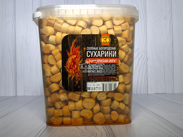 Сухарики с красной икрой в Раменском