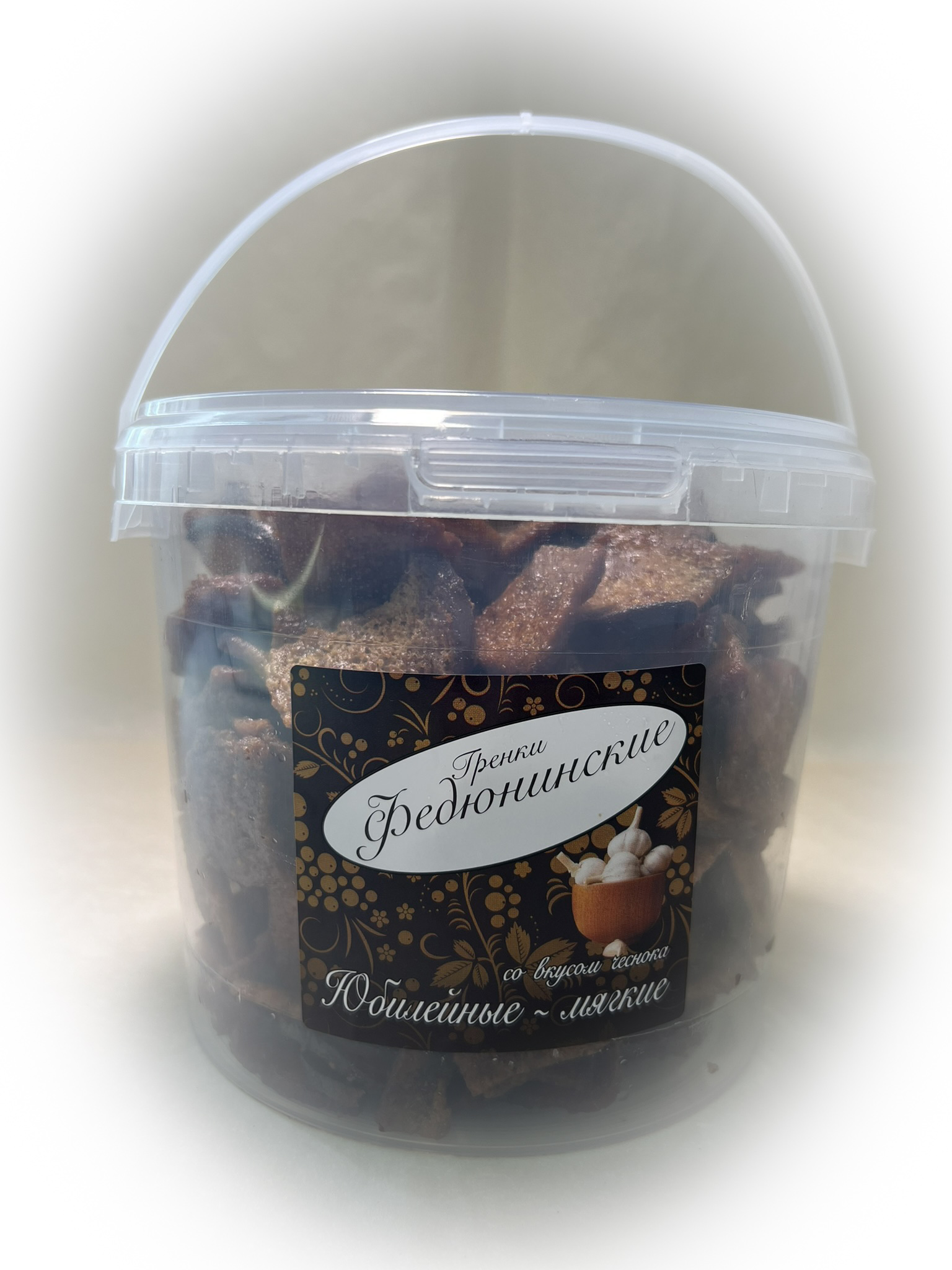Гренки "ФЕДЮНИНСКИЕ" "Чеснок" (ведро 900 гр.) в Раменском