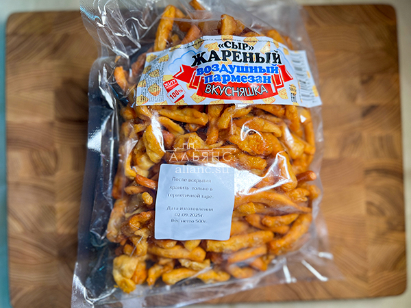 Жареный сыр "ВКУСНЯШКА" со вкусом пармезан (500 гр) в Раменском