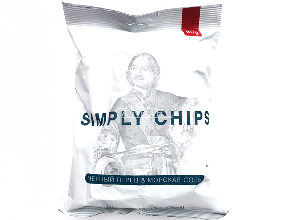 Картофельные чипсы "Simple chips" Морская соль и черный перец 80 гр. в Раменском